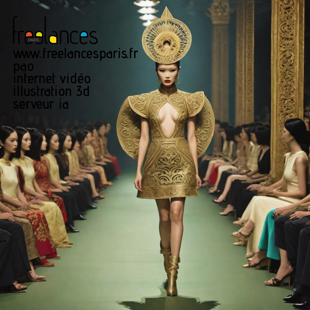 Pao mise en page internet vidéo illustration 3d serveur IA générative AI freelance paris studio de création magazines le2i9h50